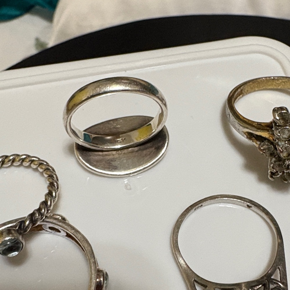 Five Stack Sterling Silver Ring 925 All Women's R… - image 2